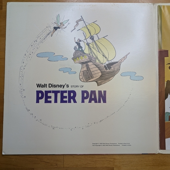 Walt Disney's Peter Pan Vinyl Record 3910 1969 Version *Storybook Incomplete* - Picture 6 of 6